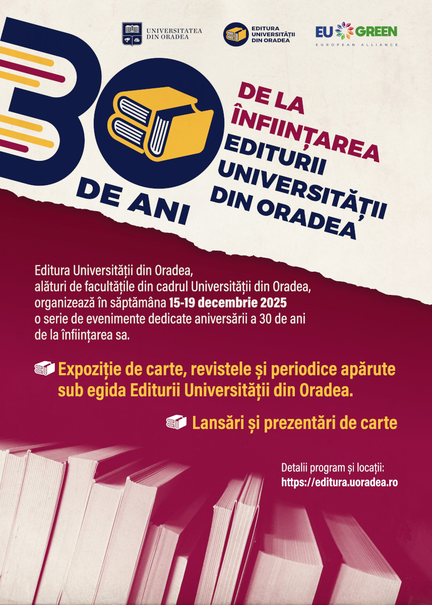 30 de ani de la înființarea Editurii Universității din Oradea